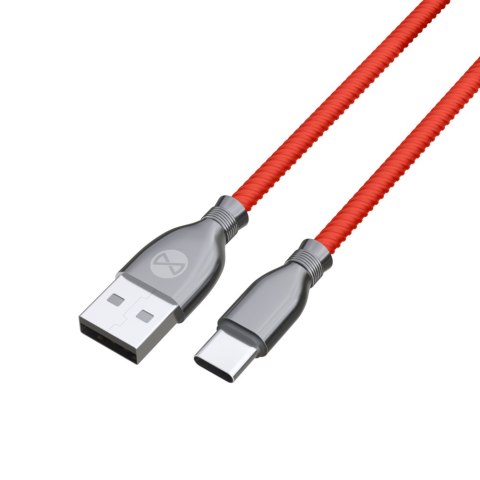 Forever kabel Tornado USB - USB-C 1,0 m 3A czerwony Forever kabel Tornado USB - USB-C 1,0 m 3A czerwony