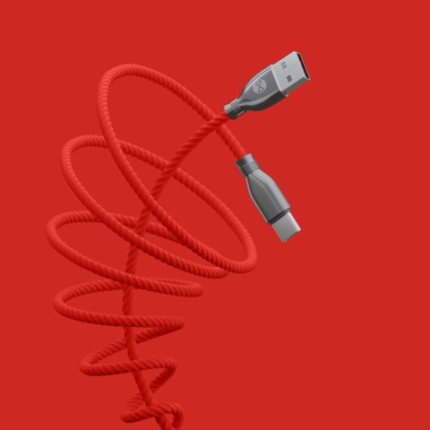 Forever kabel Tornado USB - USB-C 1,0 m 3A czerwony Forever kabel Tornado USB - USB-C 1,0 m 3A czerwony