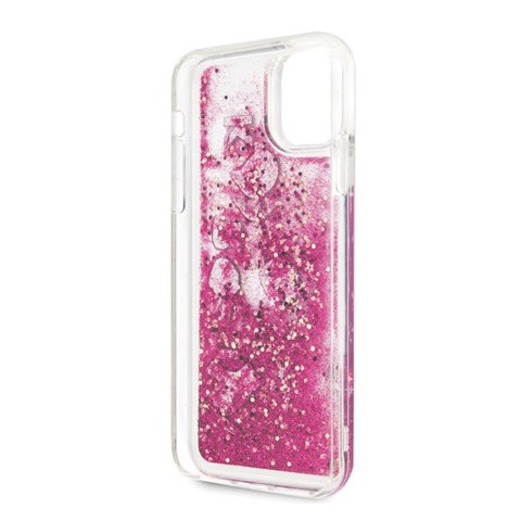 Karl Lagerfeld nakładka do iPhone 11 Pro Max KLHCN65ROPI różowo-złota hard case Glitter