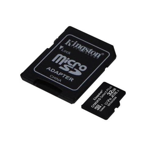 Kingston karta pamięci 32GB microSDHC Canvas Select Plus kl. 10 UHS-I 100 MB/s + adapter Kingston karta pamięci 32GB microSDHC Canvas Select Plus kl. 10 UHS-I 100 MB/s + adapter