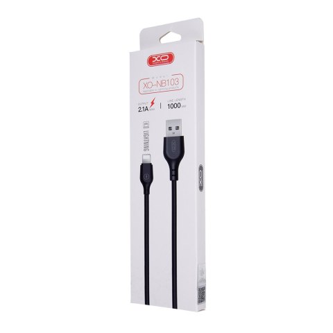 XO kabel NB103 USB - Lightning 1,0 m 2,1A czarny XO kabel NB103 USB - Lightning 1,0 m 2,1A czarny