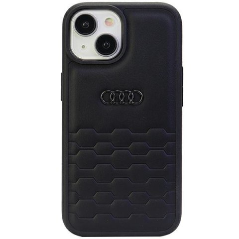 Audi nakładka do iPhone 13 / 14 / 15 6,1" AU-TPUPCIP15-GT/D2-BK czarna hardcase GT Synthetic Leather Audi nakładka do iPhone 13 / 14 / 15 6,1" AU-TPUPCIP15-GT/D2-BK czarna hardcase GT Synthetic Leather