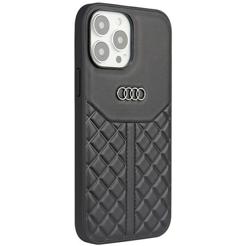 Audi nakładka do iPhone 13 Pro Max 6,7" AU-TPUPCIP13PM-Q8/D1-BK czarna hardcase Genuine Leather Audi nakładka do iPhone 13 Pro Max 6,7" AU-TPUPCIP13PM-Q8/D1-BK czarna hardcase Genuine Leather