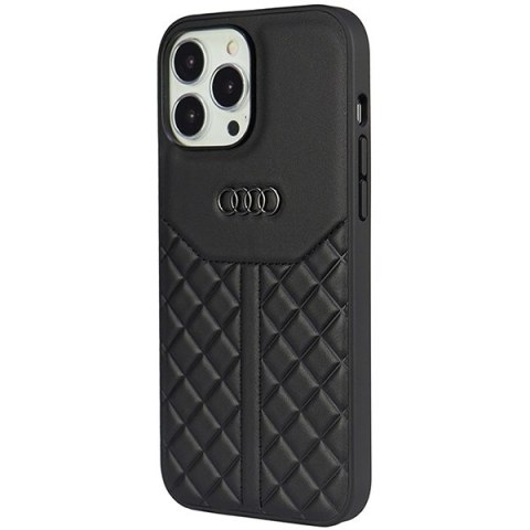 Audi nakładka do iPhone 13 Pro Max 6,7" AU-TPUPCIP13PM-Q8/D1-BK czarna hardcase Genuine Leather Audi nakładka do iPhone 13 Pro Max 6,7" AU-TPUPCIP13PM-Q8/D1-BK czarna hardcase Genuine Leather
