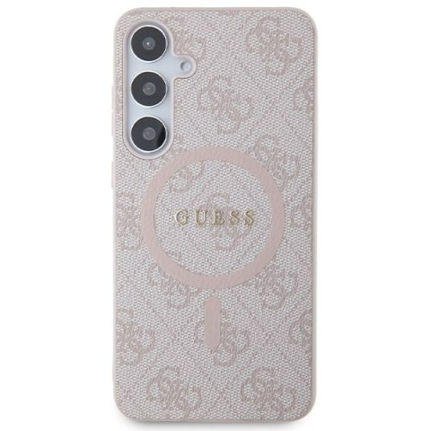 Guess nakładka do Samsung Galaxy S24 Plus GUHMS24MG4GFRP różowa HC MAGSAFE PU 4G RING CLASSIC LOGO Guess nakładka do Samsung Galaxy S24 Plus GUHMS24MG4GFRP różowa HC MAGSAFE PU 4G RING CLASSIC LOGO