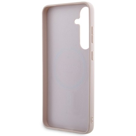 Guess nakładka do Samsung Galaxy S24 Plus GUHMS24MG4GFRP różowa HC MAGSAFE PU 4G RING CLASSIC LOGO Guess nakładka do Samsung Galaxy S24 Plus GUHMS24MG4GFRP różowa HC MAGSAFE PU 4G RING CLASSIC LOGO