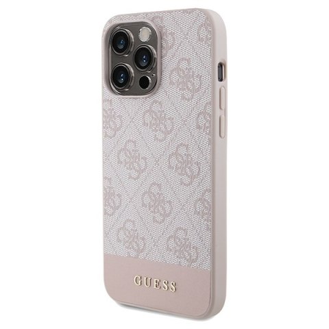 Guess nakładka do iPhone 14 Pro Max 6,7" GUHCP14XG4GLPI różowa HC PC/TPU 4G PU BOTTOM STRIPE Guess nakładka do iPhone 14 Pro Max 6,7" GUHCP14XG4GLPI różowa HC PC/TPU 4G PU BOTTOM STRIPE