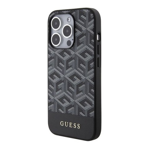 Guess nakładka do iPhone 14 Pro Max 6,7" GUHMP15XHGCFSEK czarna HC MAGSAFE GCUBE PU STRIPE Guess nakładka do iPhone 14 Pro Max 6,7" GUHMP15XHGCFSEK czarna HC MAGSAFE GCUBE PU STRIPE