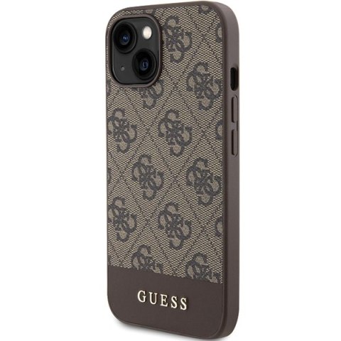 Guess nakładka do iPhone 15 6,1" GUHCP15SG4GLBR brązowa HC PC/TPU 4G PU BOTTOM STRIPE Guess nakładka do iPhone 15 6,1" GUHCP15SG4GLBR brązowa HC PC/TPU 4G PU BOTTOM STRIPE