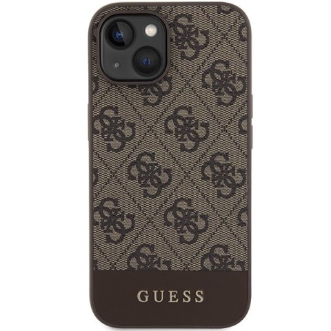Guess nakładka do iPhone 15 6,1" GUHCP15SG4GLBR brązowa HC PC/TPU 4G PU BOTTOM STRIPE Guess nakładka do iPhone 15 6,1" GUHCP15SG4GLBR brązowa HC PC/TPU 4G PU BOTTOM STRIPE