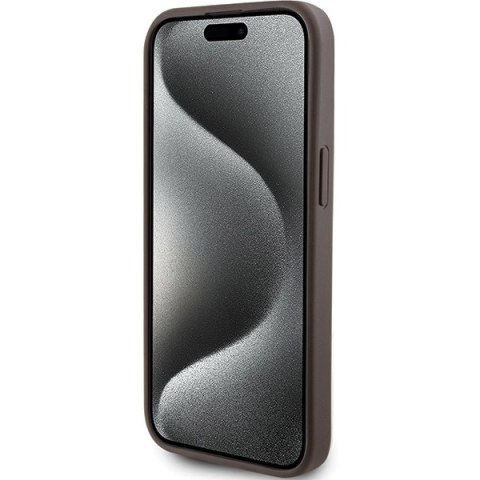 Guess nakładka do iPhone 15 6,1" GUHCP15SG4GLBR brązowa HC PC/TPU 4G PU BOTTOM STRIPE Guess nakładka do iPhone 15 6,1" GUHCP15SG4GLBR brązowa HC PC/TPU 4G PU BOTTOM STRIPE