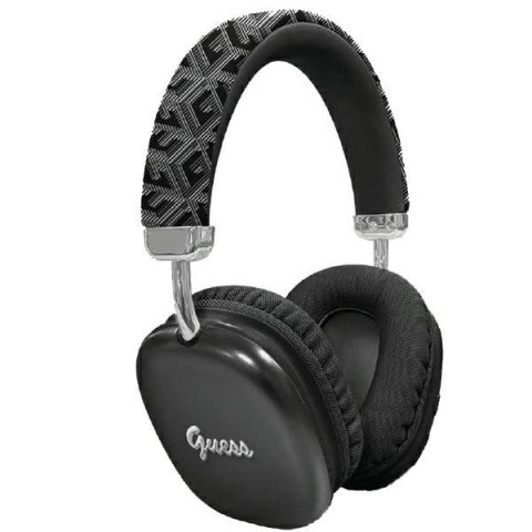 Guess słuchawki nauszne Bluetooth GUBHK1GCTCSK GCUBE METALLIC SCRIPT LOGO czarne Guess słuchawki nauszne Bluetooth GUBHK1GCTCSK GCUBE METALLIC SCRIPT LOGO czarne