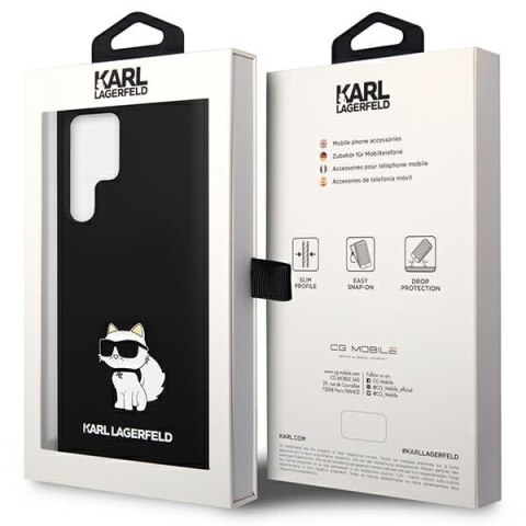 Karl Lagerfeld nakładka do Samsung Galaxy S24 Ultra KLHCS24LSNCHBCK czarna HC SILICONE NFT CHOUPETTE Karl Lagerfeld nakładka do Samsung Galaxy S24 Ultra KLHCS24LSNCHBCK czarna HC SILICONE NFT CHOUPETTE