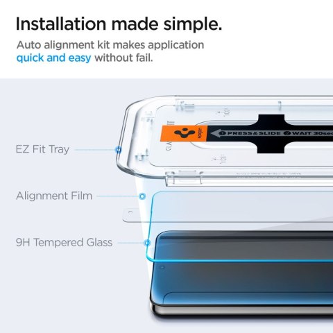 Spigen szkło hartowane GLAS.TR "EZ FIT" 2-pack do Samsung Galaxy S24 / S25 przezroczyste Spigen szkło hartowane GLAS.TR "EZ FIT" 2-pack do Samsung Galaxy S24 / S25 przezroczyste