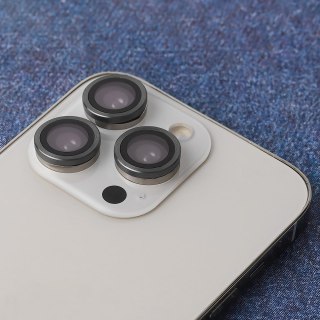 Zestaw szkieł na aparat do Samsung Galaxy S24 Ultra czarna ramka (5 sztuk)