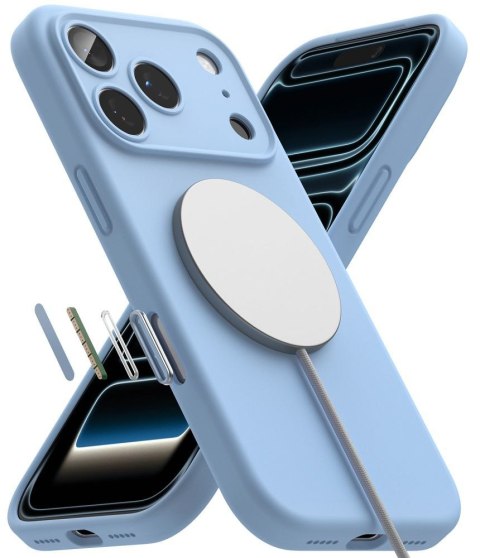 RINGKE SILICONE MAGNETIC MAGSAFE IPHONE 17 PRO MAX / 18 PRO MAX LIGHT BLUE