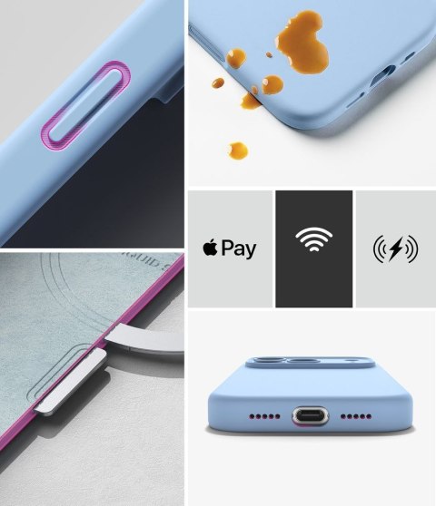 RINGKE SILICONE MAGNETIC MAGSAFE IPHONE 17 PRO MAX / 18 PRO MAX LIGHT BLUE