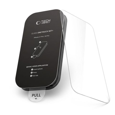SZKŁO HARTOWANE TECH-PROTECT ONETOUCH SET+ 2-PACK IPHONE 17 PRO MAX / 18 PRO MAX CLEAR