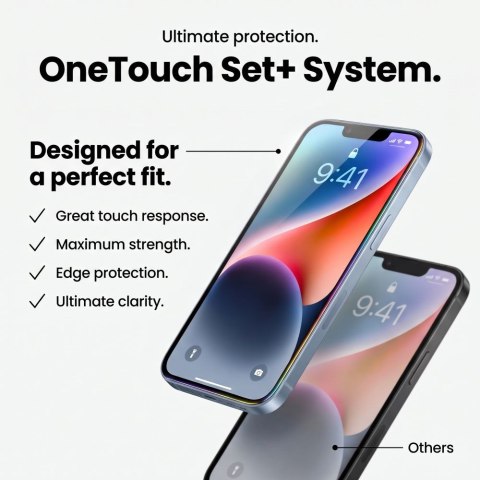 SZKŁO HARTOWANE TECH-PROTECT ONETOUCH SET+ 2-PACK IPHONE 17 PRO MAX / 18 PRO MAX CLEAR