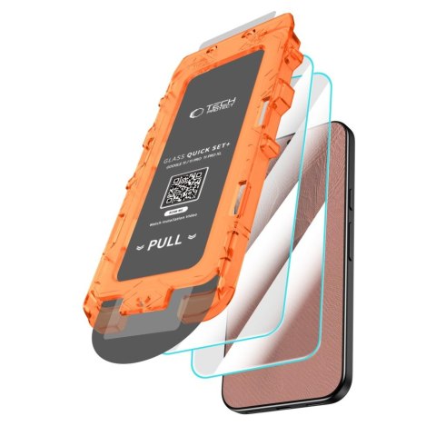 SZKŁO HARTOWANE TECH-PROTECT QUICK SET+ 2-PACK GOOGLE PIXEL 9 PRO XL / 10 PRO XL / 11 PRO XL CLEAR