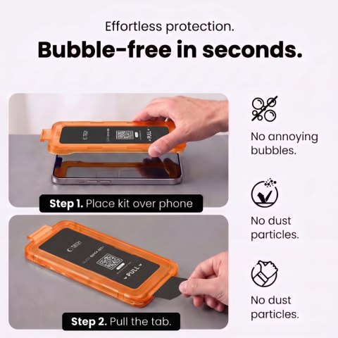 SZKŁO HARTOWANE TECH-PROTECT QUICK SET+ 2-PACK GOOGLE PIXEL 9 PRO XL / 10 PRO XL / 11 PRO XL CLEAR