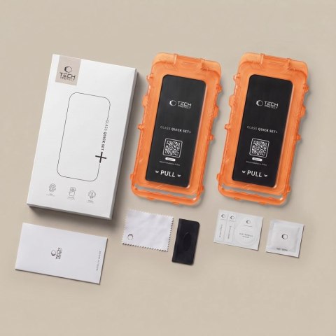 SZKŁO HARTOWANE TECH-PROTECT QUICK SET+ 2-PACK GOOGLE PIXEL 9 PRO XL / 10 PRO XL / 11 PRO XL CLEAR