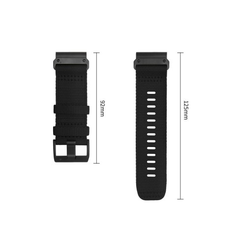 TECH-PROTECT NYLON CLASSIC GARMIN FENIX 5X / 5X PLUS / 6X / 6X PRO / 7X / 8 / 8 PRO / 9 / 9 PRO (47 MM) BLACK