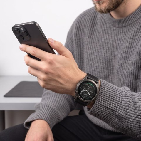 TECH-PROTECT NYLON CLASSIC GARMIN FENIX 5X / 5X PLUS / 6X / 6X PRO / 7X / 8 / 8 PRO / 9 / 9 PRO (47 MM) BLACK