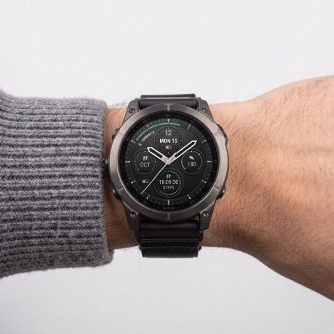 TECH-PROTECT NYLON CLASSIC GARMIN FENIX 5X / 5X PLUS / 6X / 6X PRO / 7X / 8 / 8 PRO / 9 / 9 PRO (47 MM) BLACK