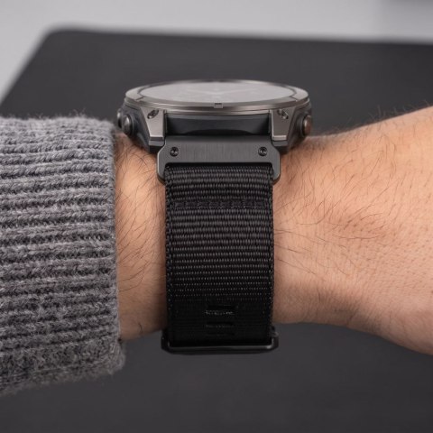 TECH-PROTECT NYLON CLASSIC GARMIN FENIX 5X / 5X PLUS / 6X / 6X PRO / 7X / 8 / 8 PRO / 9 / 9 PRO (47 MM) BLACK