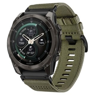 TECH-PROTECT NYLON CLASSIC GARMIN FENIX 5X / 5X PLUS / 6X / 6X PRO / 7X / 8 / 8 PRO / 9 / 9 PRO (47 MM) MILITARY GREEN
