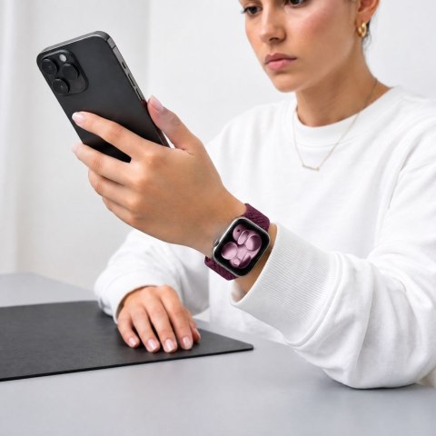 TECH-PROTECT NYLONMAG APPLE WATCH 8 / 9 / 10 / 11 / 12 / SE / ULTRA (44 / 45 / 46 / 49 MM) DEEP BURGUNDY