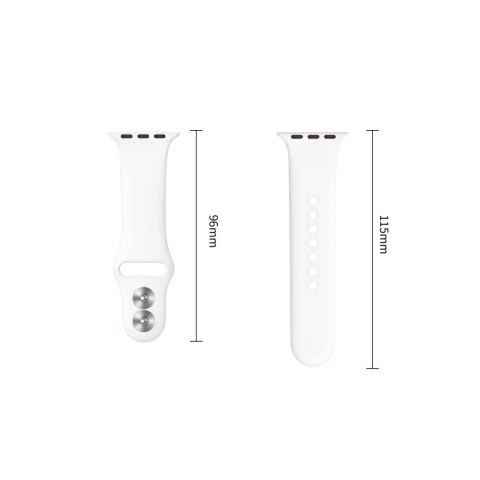 TECH-PROTECT SILICONE APPLE WATCH 8 / 9 / 10 / 11 / 12 / SE (40 / 41 / 42 MM) WHITE