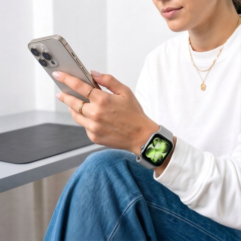 TECH-PROTECT SILICONE APPLE WATCH 8 / 9 / 10 / 11 / 12 / SE / ULTRA (44 / 45 / 46 / 49 MM) LUNAR GREY