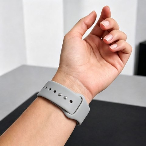 TECH-PROTECT SILICONE APPLE WATCH 8 / 9 / 10 / 11 / 12 / SE / ULTRA (44 / 45 / 46 / 49 MM) LUNAR GREY