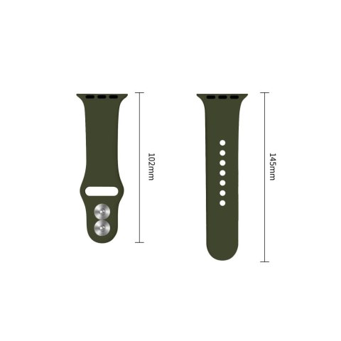TECH-PROTECT SILICONE APPLE WATCH 8 / 9 / 10 / 11 / 12 / SE / ULTRA (44 / 45 / 46 / 49 MM) OLIVE GREEN