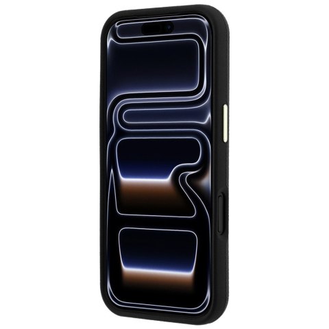 Etui Guess Grained & Big Resin Logo do iPhone 18 Pro Max / 17 Pro Max czarny