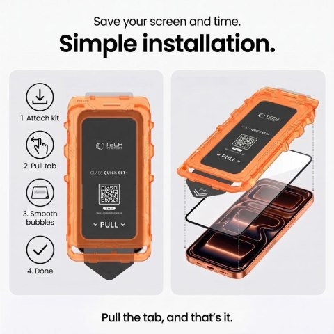 SZKŁO HARTOWANE TECH-PROTECT QUICK SET+ 2-PACK GALAXY A18 4G / 5G CLEAR
