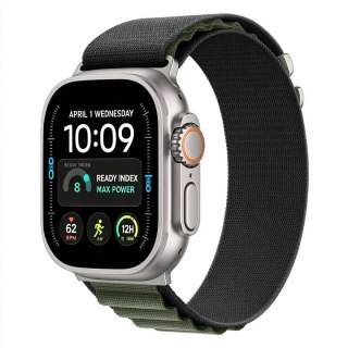 TECH-PROTECT NYLON PRO APPLE WATCH 8 / 9 / 10 / 11 / 12 / SE / ULTRA (44 / 45 / 46 / 49 MM) BLACK / GREEN