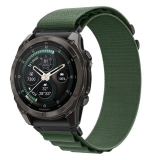 TECH-PROTECT NYLON PRO GARMIN FENIX 5X / 5X PLUS / 6X / 6X PRO / 7X / 8 / 8 PRO / 9 / 9 PRO (51 MM) MILITARY GREEN
