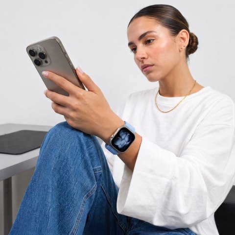 TECH-PROTECT NYLONLOOP APPLE WATCH 8 / 9 / 10 / 11 / 12 / SE (40 / 41 / 42 MM) BABY BLUE