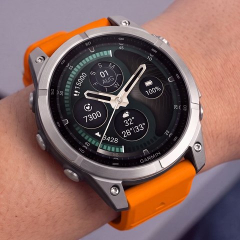 TECH-PROTECT SILICONE GARMIN FENIX 5 / 6 / 6 PRO / 7 / 8 / 8 PRO / E / 9 / 9 PRO (51 MM) SIGNAL ORANGE
