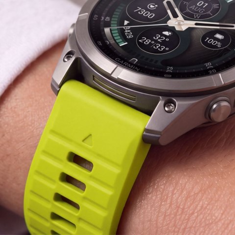 TECH-PROTECT SILICONE GARMIN FENIX 5 / 6 / 6 PRO / 7 / 8 / 8 PRO / E / 9 / 9 PRO (51 MM) VOLT LIME