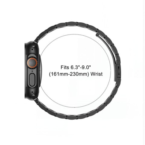 TECH-PROTECT STAINLESS APPLE WATCH 8 / 9 / 10 / 11 / 12 / SE / ULTRA (44 / 45 / 46 / 49 MM) BLACK