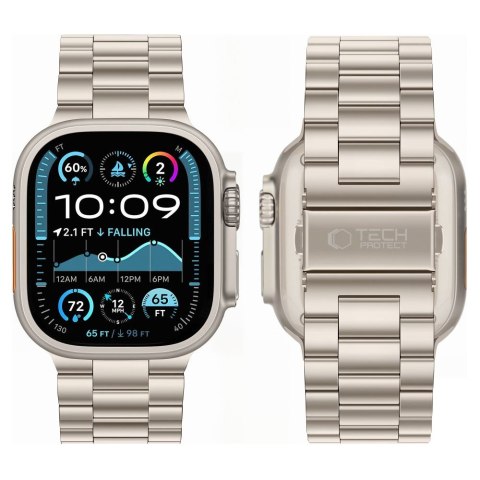 TECH-PROTECT STAINLESS APPLE WATCH 8 / 9 / 10 / 11 / 12 / SE / ULTRA (44 / 45 / 46 / 49 MM) STARLIGHT