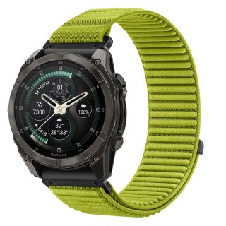 TECH-PROTECT NYLONLOOP GARMIN FENIX 5X / 5X PLUS / 6X / 6X PRO / 7X / 8 / 8 PRO / 9 / 9 PRO (51 MM) ELECTRIC LIME