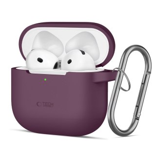 TECH-PROTECT SILICONE HOOK APPLE AIRPODS 4 / 5 BURGUNDY