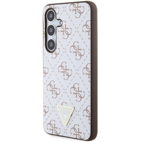 Guess nakładka do Samsung Galaxy S24 GUHCS24SPG4GPH biała HC PU 4G TRIANGLE Guess nakładka do Samsung Galaxy S24 GUHCS24SPG4GPH biała HC PU 4G TRIANGLE