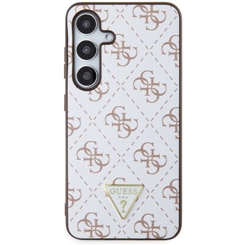 Guess nakładka do Samsung Galaxy S24 GUHCS24SPG4GPH biała HC PU 4G TRIANGLE Guess nakładka do Samsung Galaxy S24 GUHCS24SPG4GPH biała HC PU 4G TRIANGLE