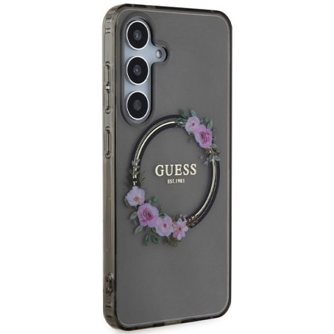 Guess nakładka do Samsung Galaxy S24 GUHMS24SHFWFCK czarna HC MAGSAFE IML FLOWERS WREATH Guess nakładka do Samsung Galaxy S24 GUHMS24SHFWFCK czarna HC MAGSAFE IML FLOWERS WREATH